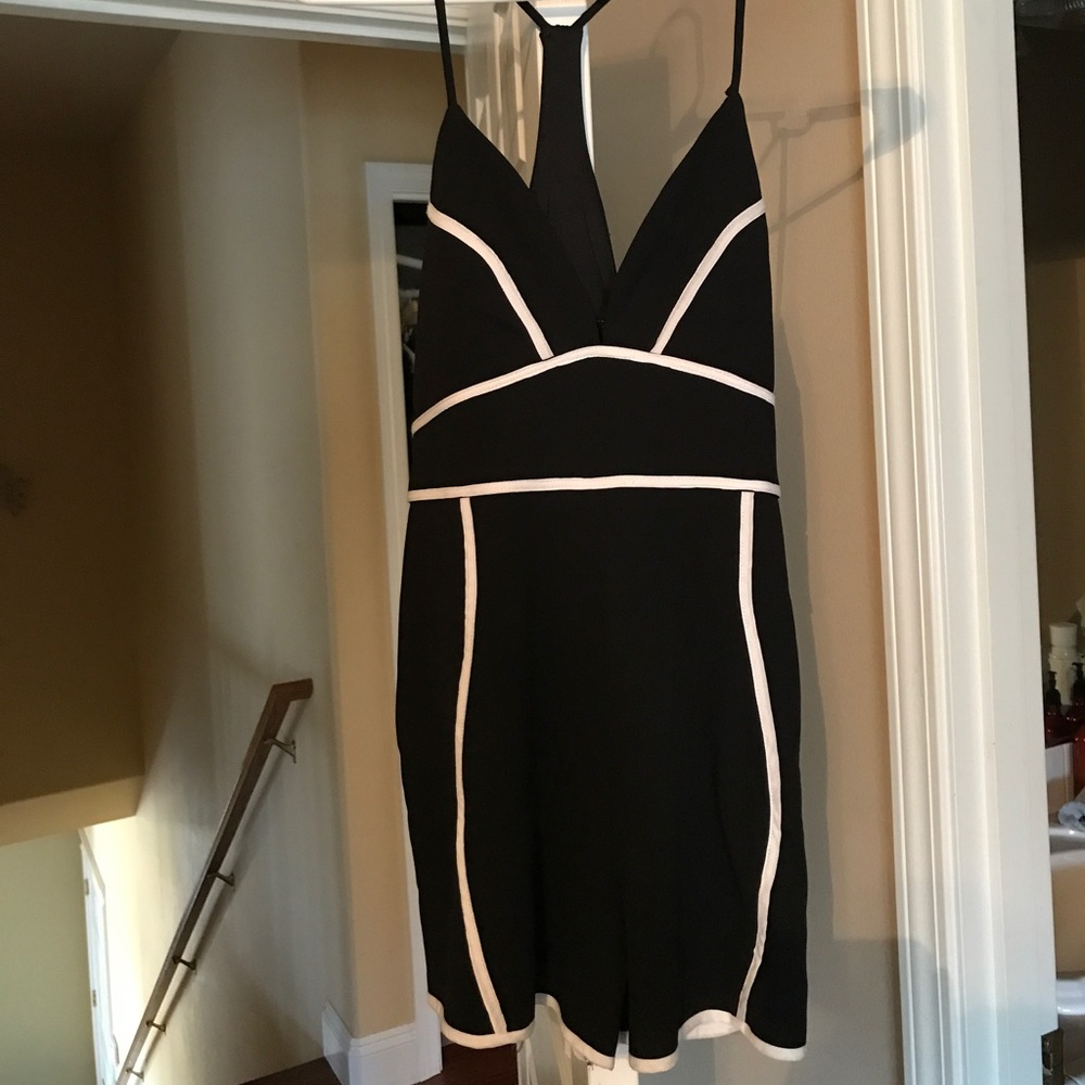 Black and white romper